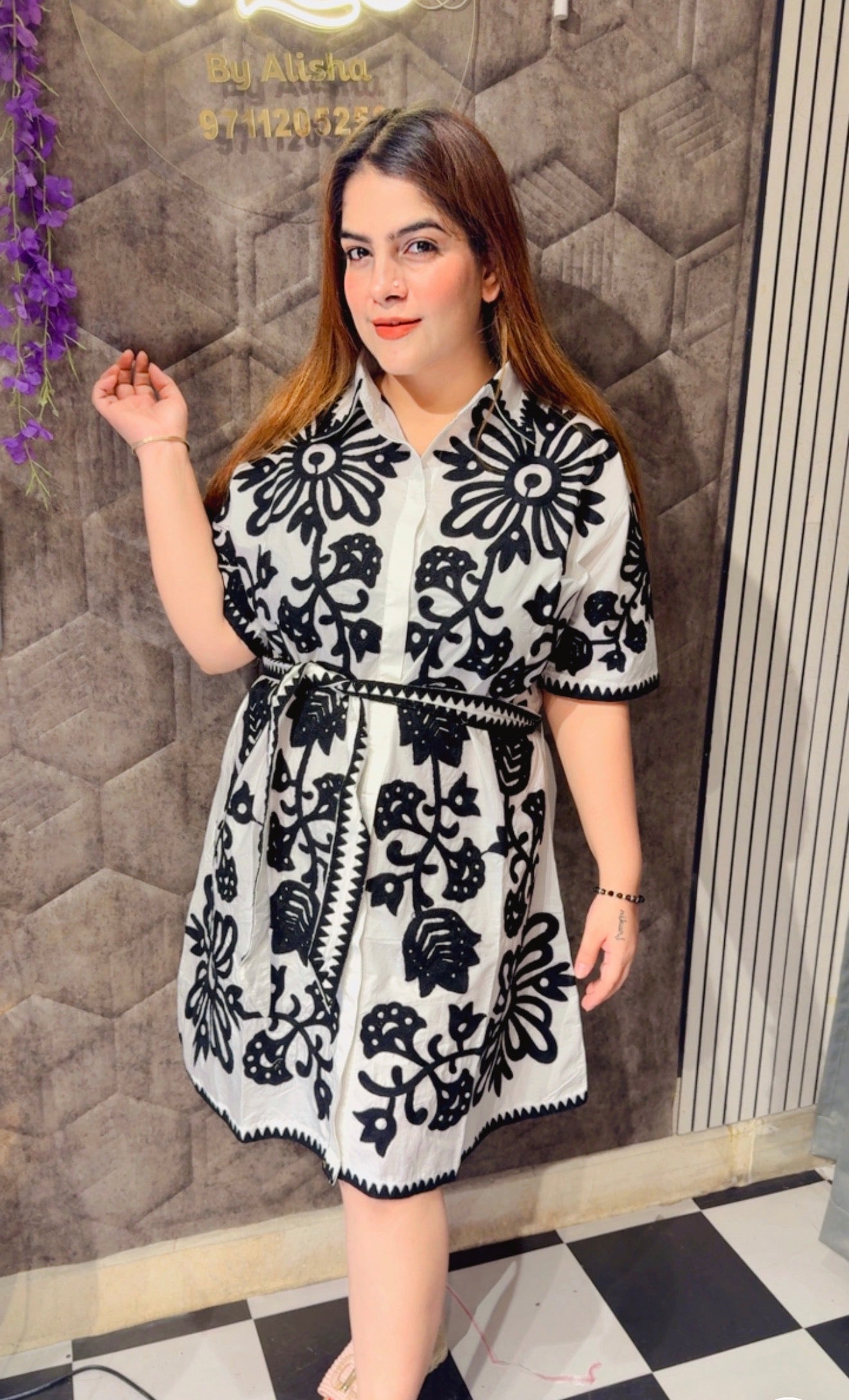 Embroided Cotton Dress
