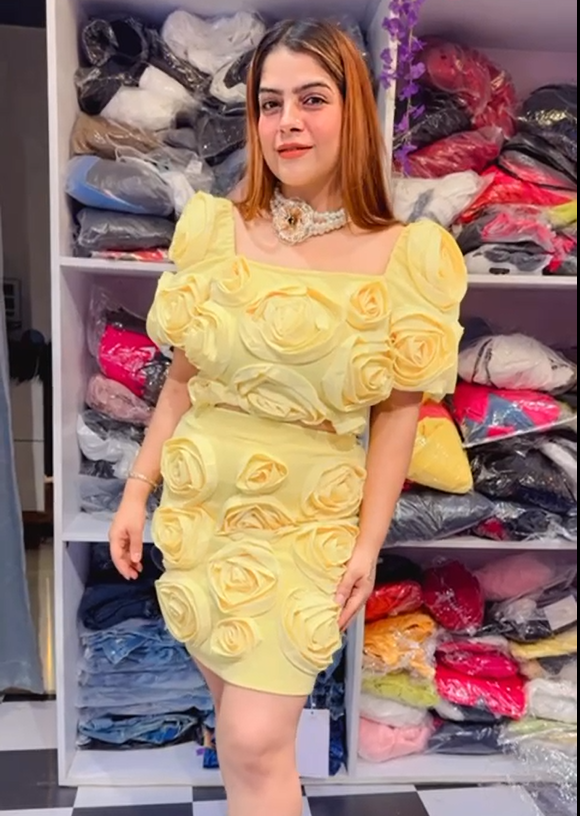 Yellow Flowers  Coord Set  LC54