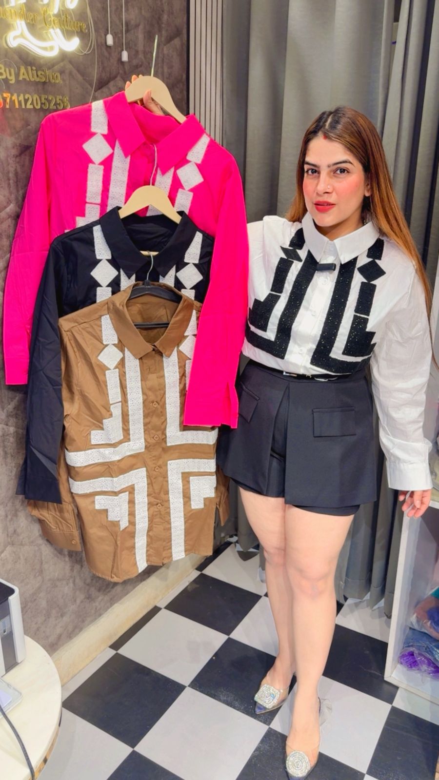 Beautiful Embroidery Shirt LC32