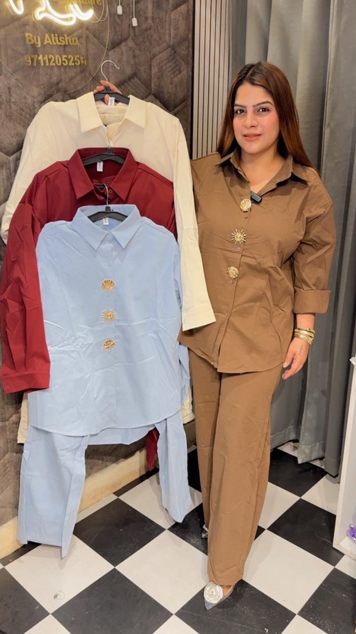 Beautiful Button Summer Coord set LC47