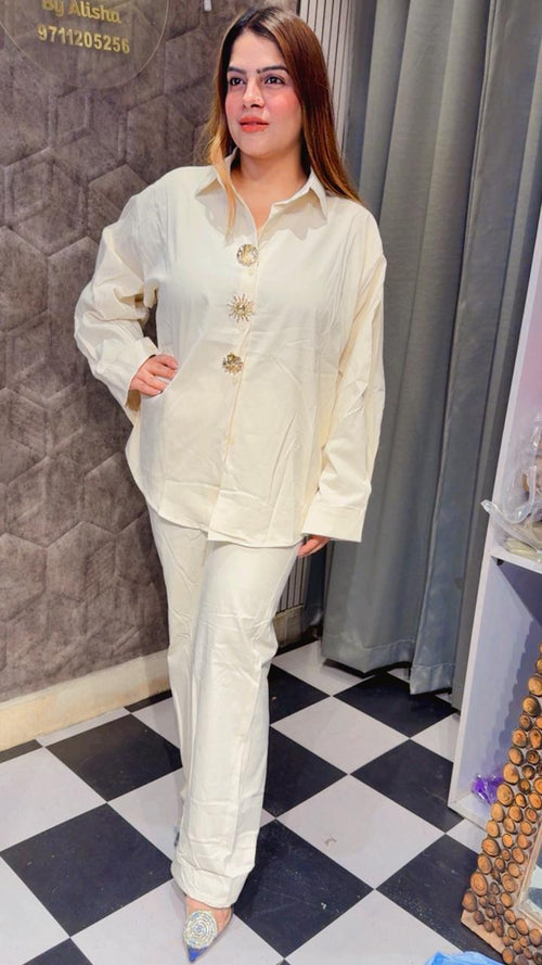 Beautiful Button Summer Coord set LC47