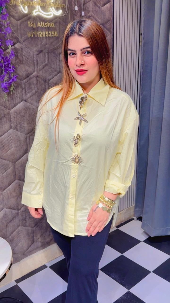 Beautiful Detachable Button Shirts  LC57