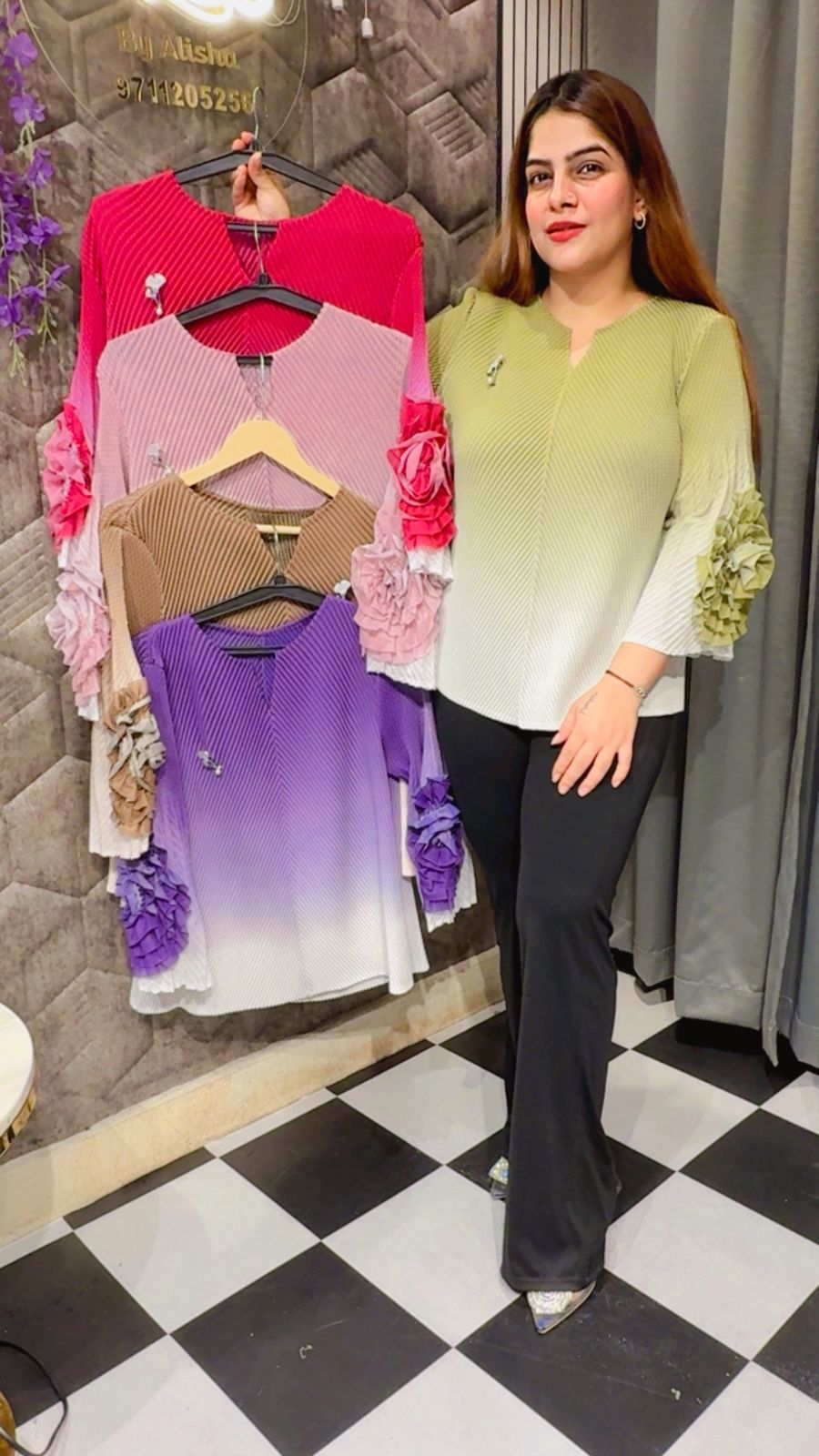 Beautiful Korean Magic Fabric Top LC59