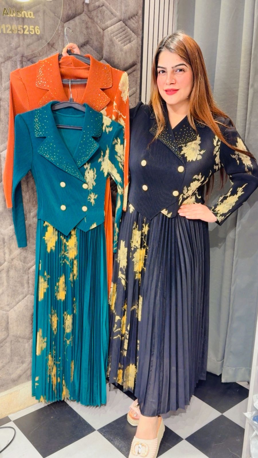 Korean Magic Fabric Dress LC78