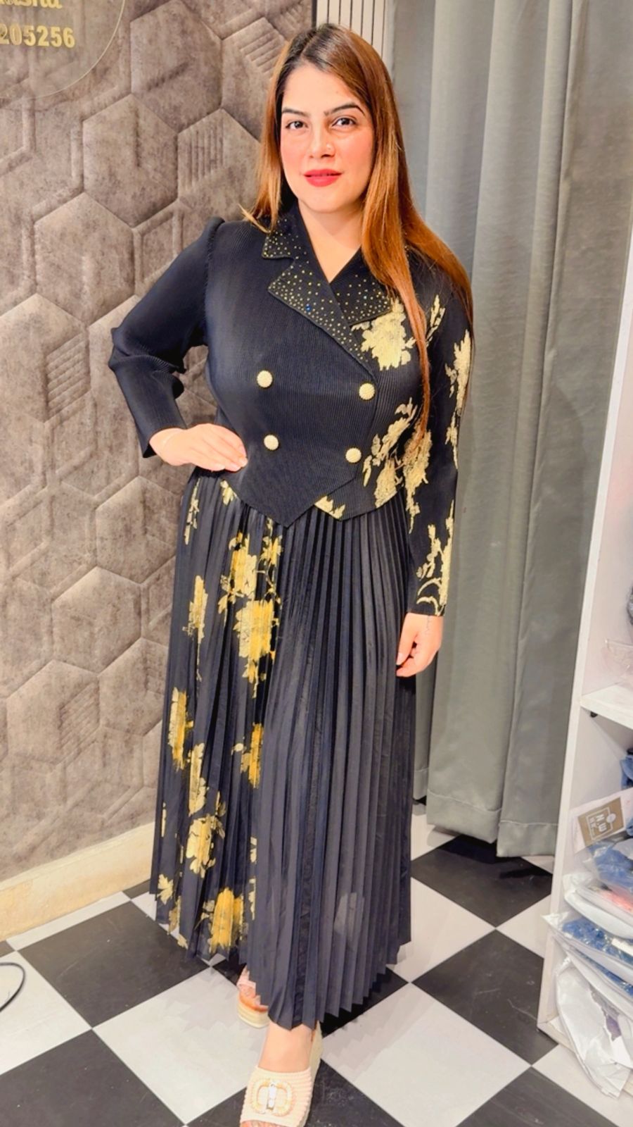 Korean Magic Fabric Dress LC78