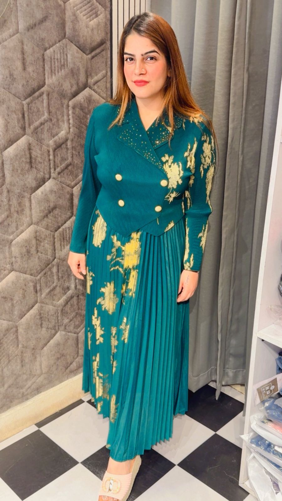 Korean Magic Fabric Dress LC78