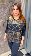 Beautiful Metallic Plus Size Top LC79