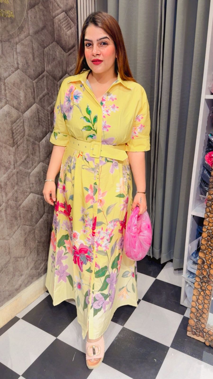 Stunning Cotton Floral Dress LC109