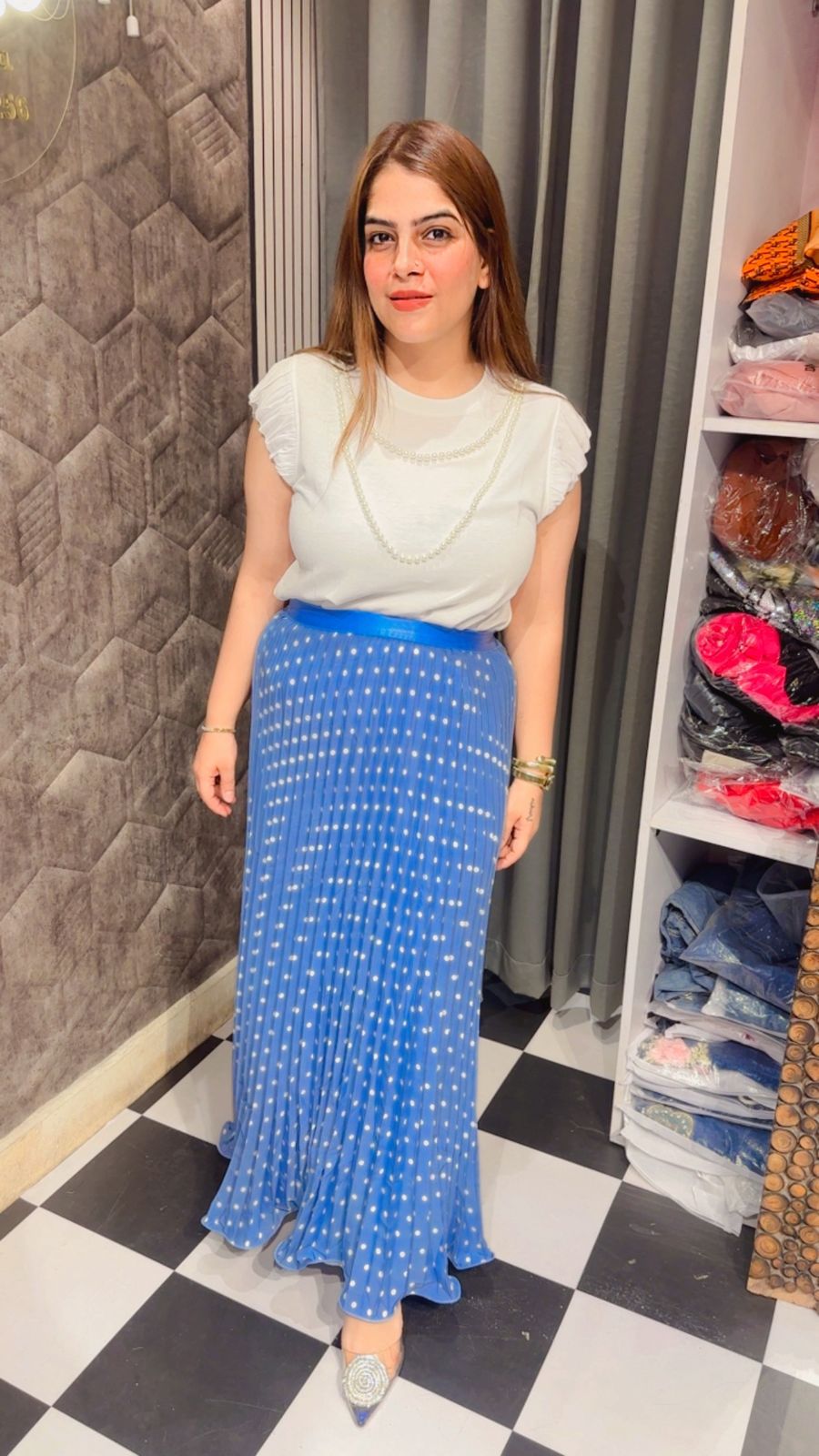 Stunning Polka Dot Skirt LC116