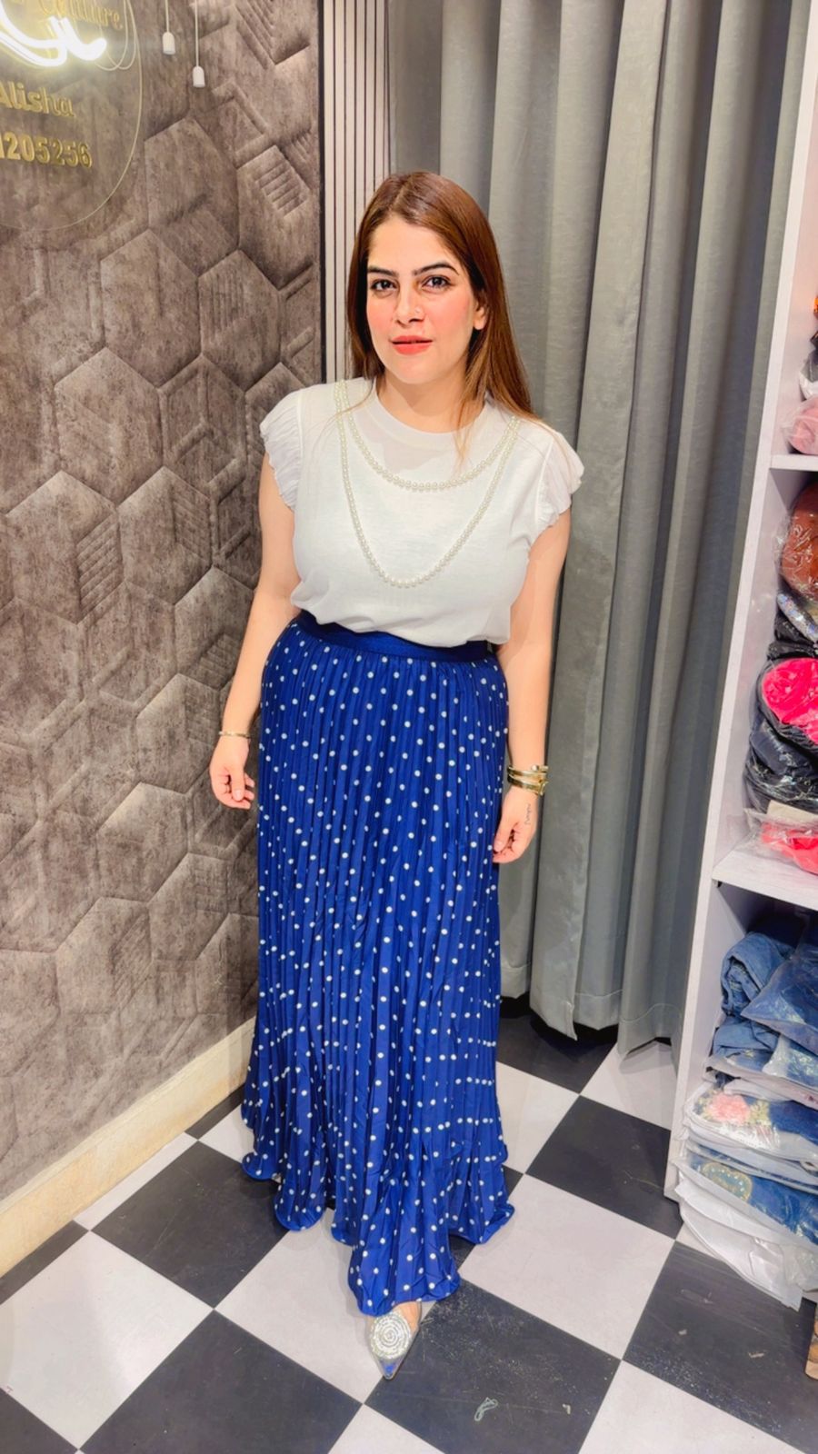 Stunning Polka Dot Skirt LC116