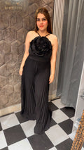 3D Flower Pleated Jumpsuit LC127
