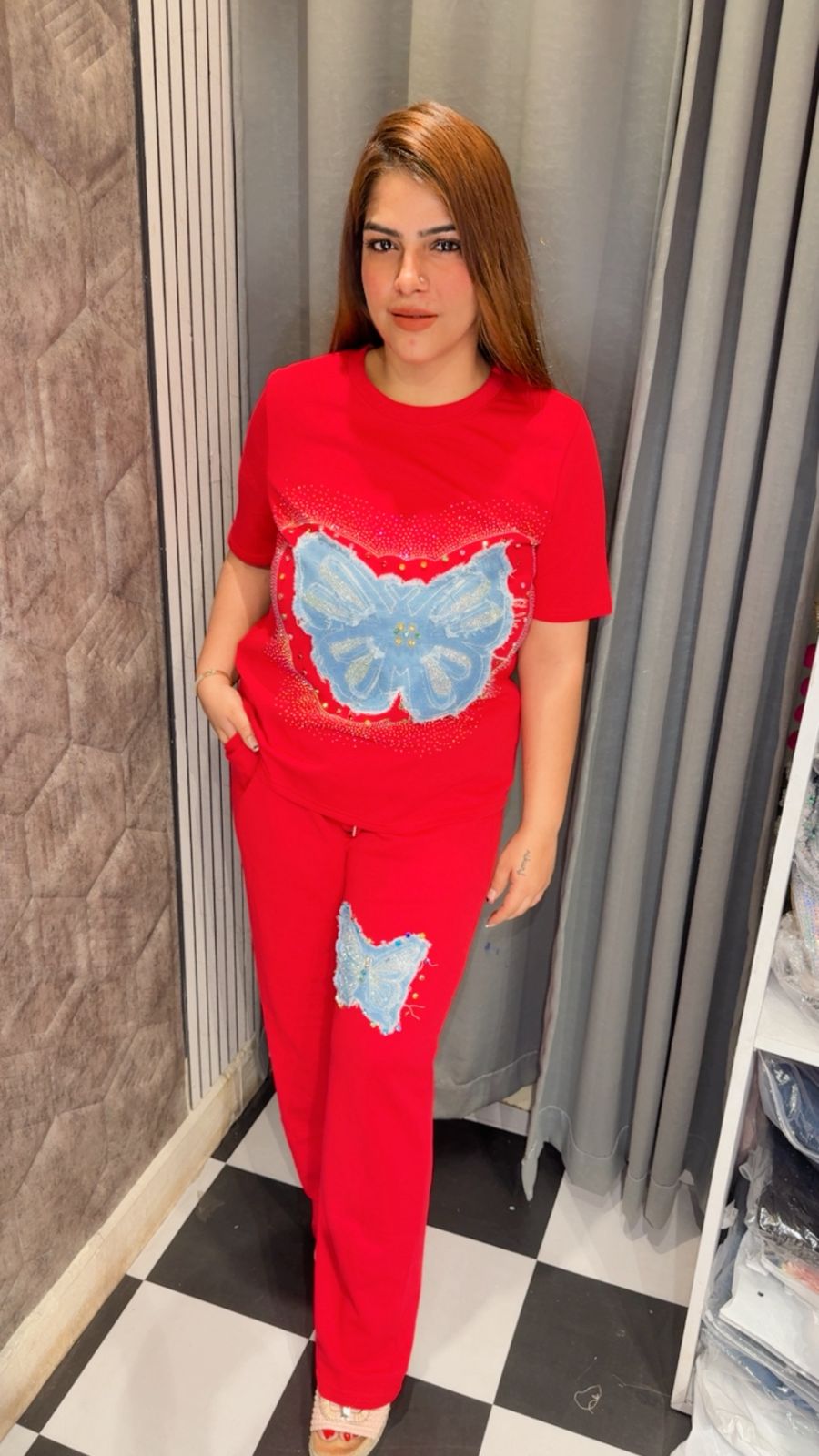 Stunning Butterfly Stud Co-Ord Set LC136
