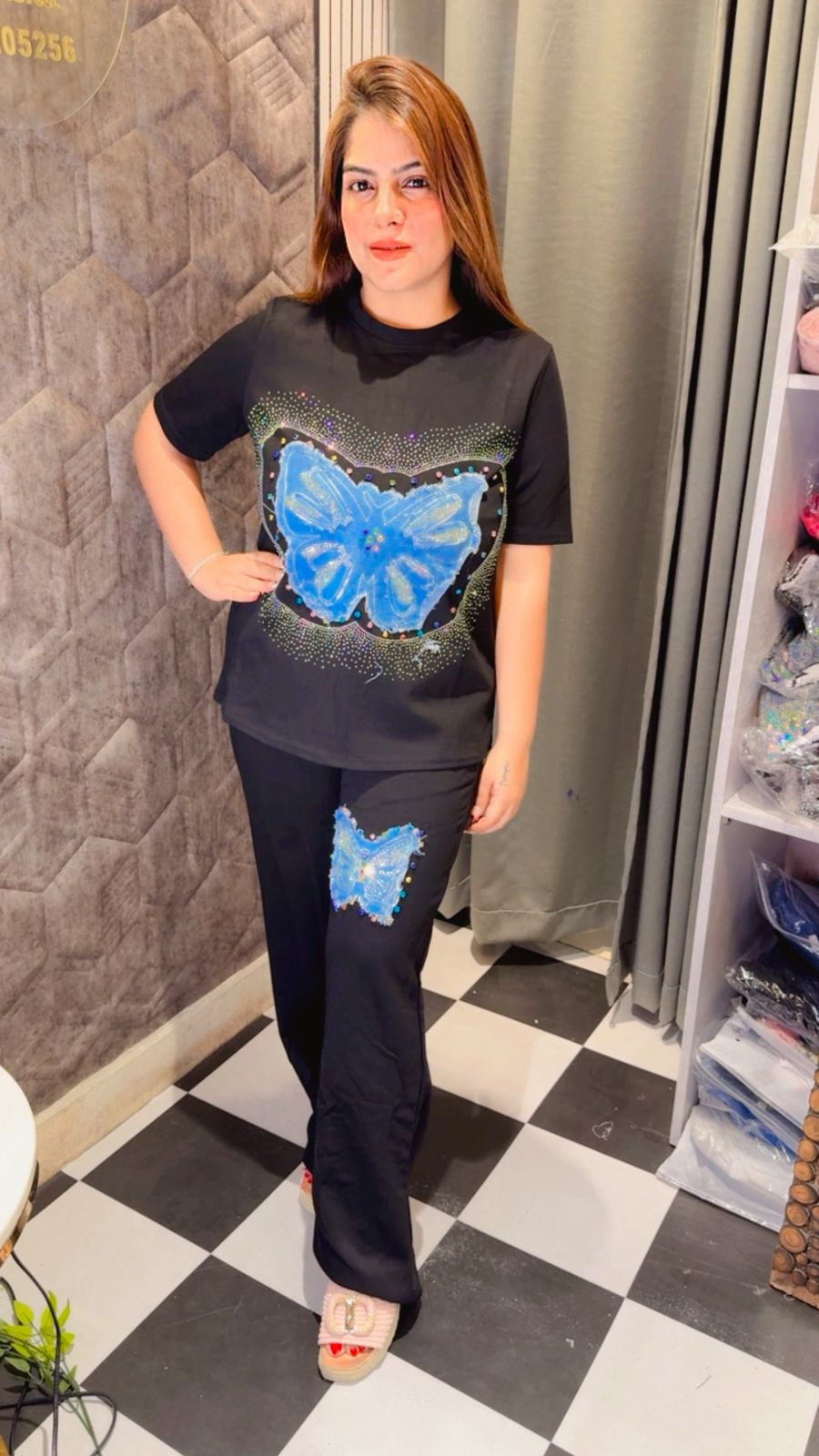 Stunning Butterfly Stud Co-Ord Set LC136