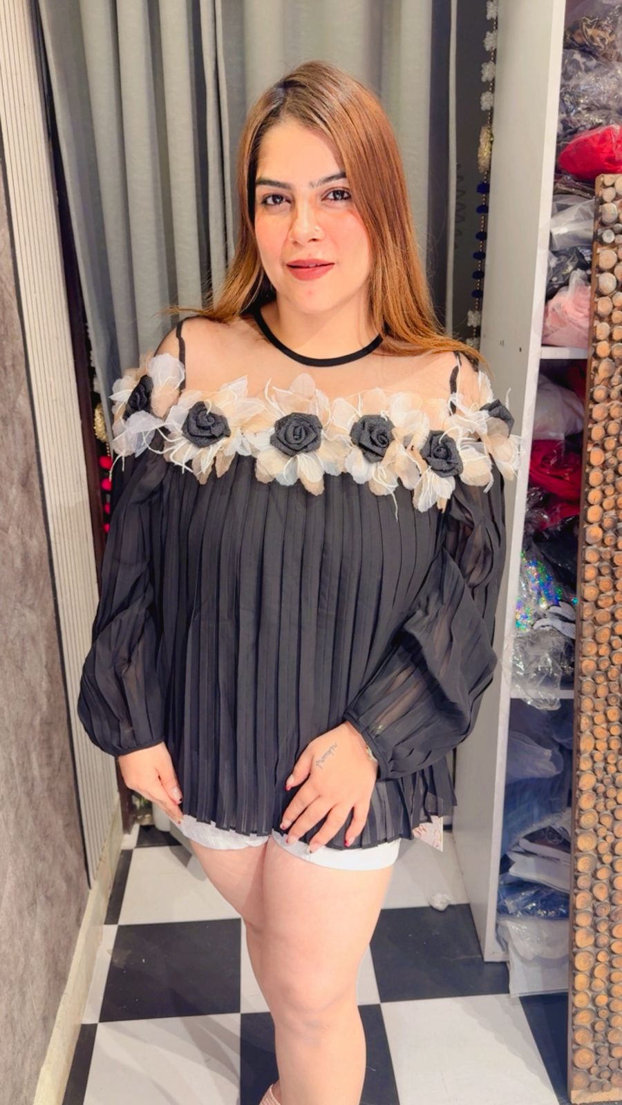 Stunning 3D Flower Work Top LC146