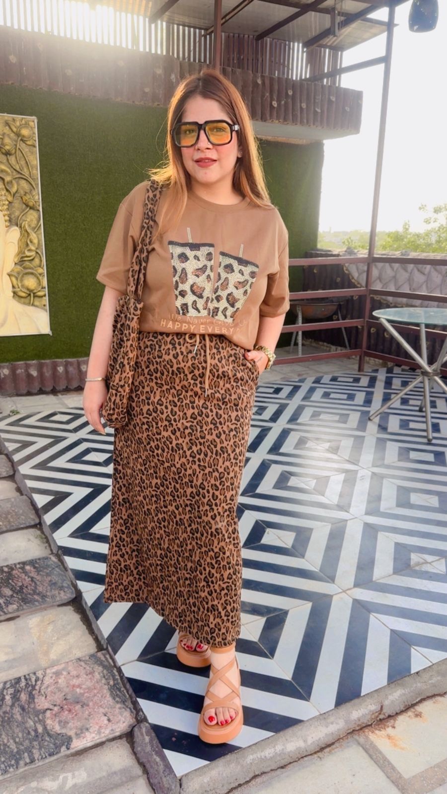 Stunning Skirt Co-Ord Set With Bag LC152