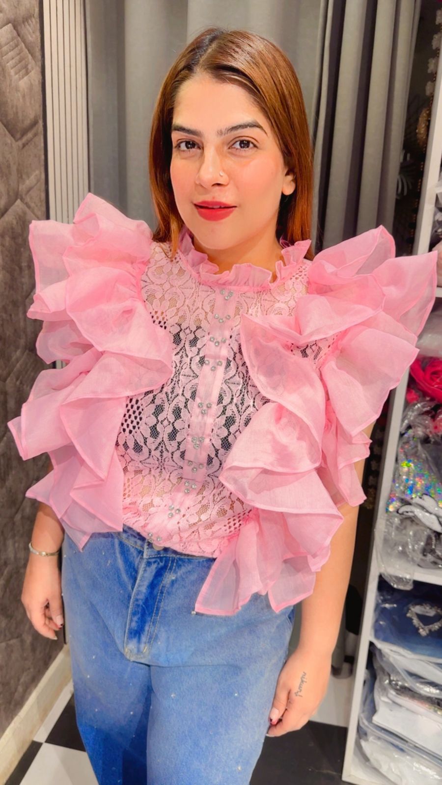 Stunning Frill Top LC154