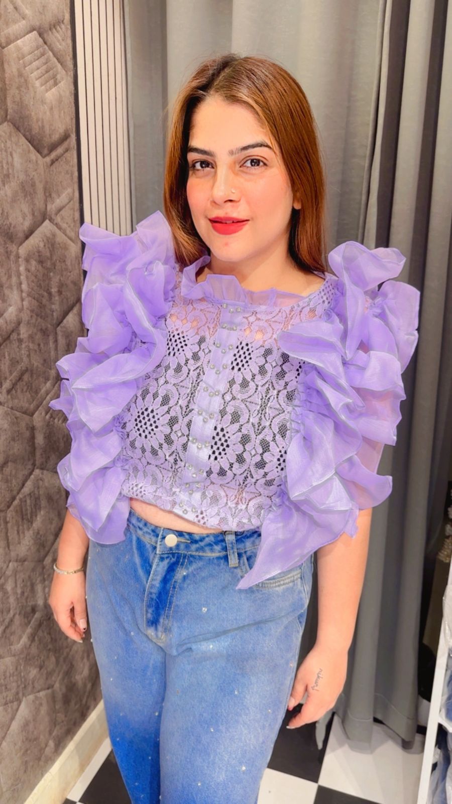 Stunning Frill Top LC154