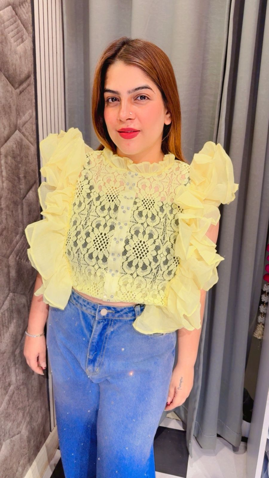 Stunning Frill Top LC154