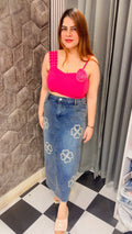 Stunning Crop Top With Rose LC156