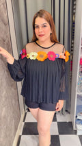 Beautiful 3D Flower Work Top LC155