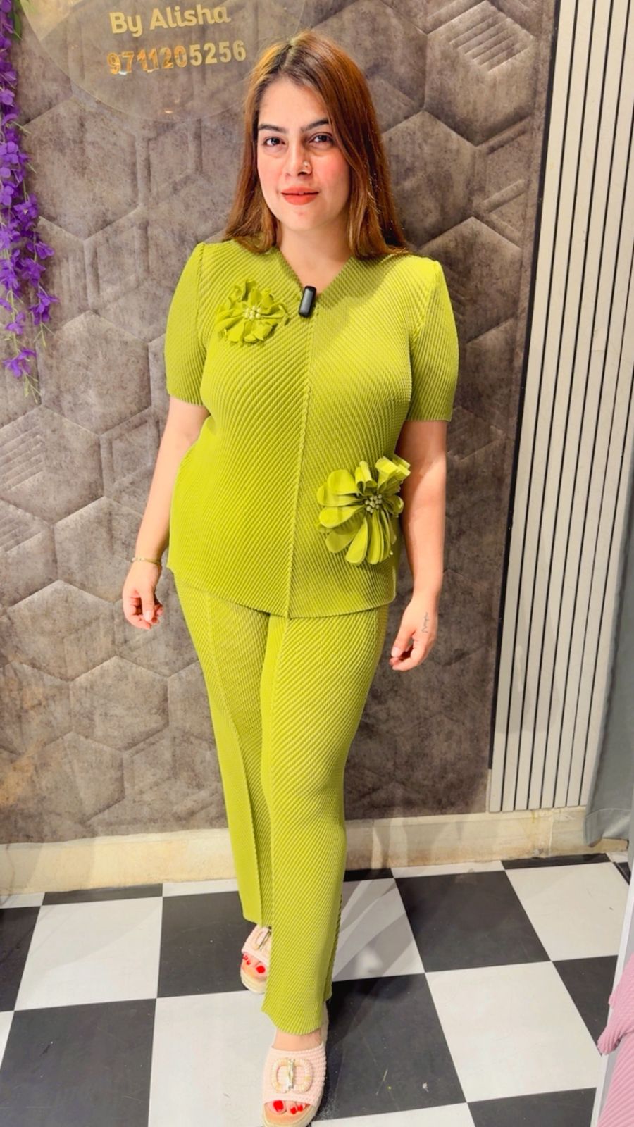 Korean Plus Size Co-Ord Set  LC163