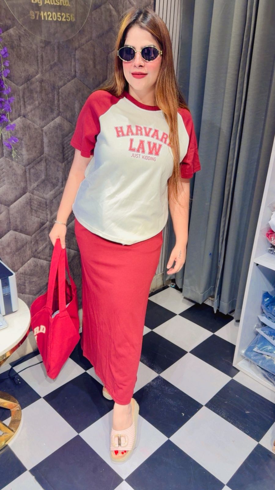 Stunning Co-Ord Set With Bag LC168