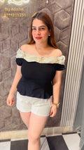 Star Off Shoulder Cute Top LC170