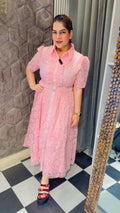 Barbie Schiffli Dress With Belt LC172