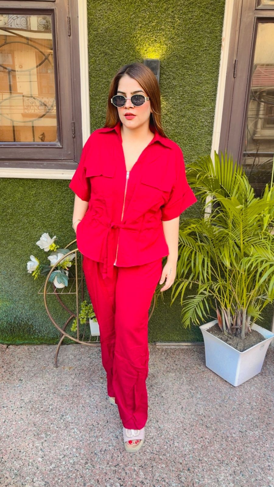 Linen Everyday Zip On Comfy Co-Ord Set LC174