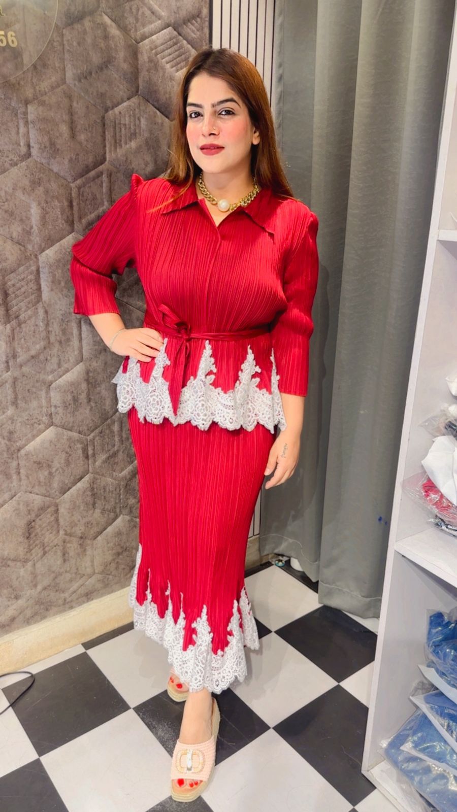 Stunning Plus Size Skirt Co-Ord Set LC176